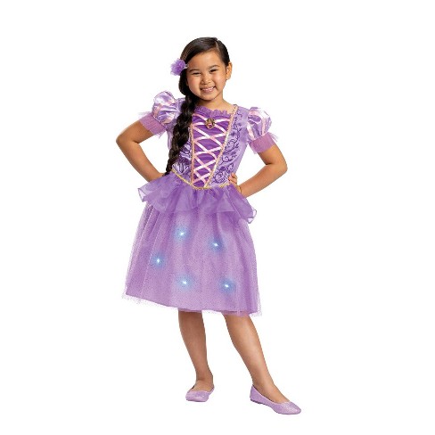 Kids Disney Princess Rapunzel Deluxe Light Up Halloween Costume