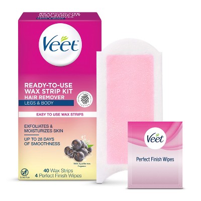 Veet Ready-to-use Wax Strips And Wipes - 40ct : Target