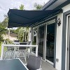 ALEKO 20 x 10 feet Motorized Black Frame Retractable Home Patio Canopy Awning 20'x10' - 2 of 4