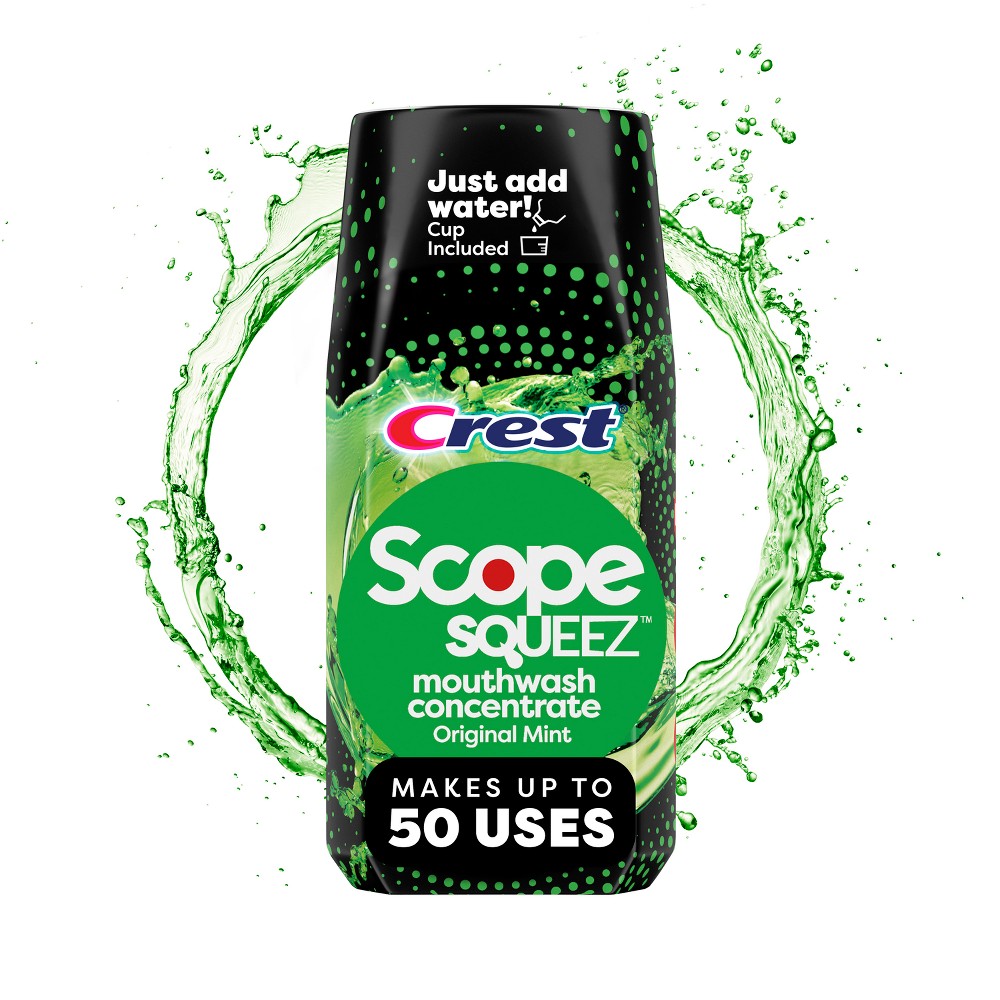Photos - Toothpaste / Mouthwash Scope Squeez Mouthwash Concentrate - Original Mint - 1.69 fl oz