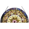 Chloe Lighting Tiffany-Glass Edwardian Man Window Panel 22" - 3 of 4