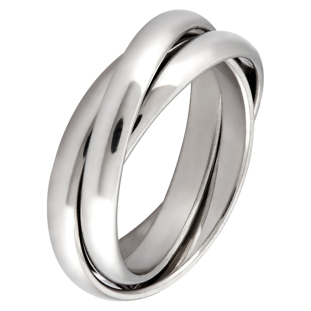 Photos - Ring West Coast Jewelry Stainless Steel Intertwined Triple Band  (5)