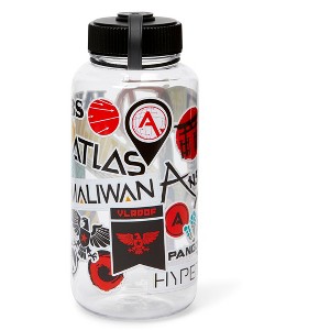 Just Funky Borderlands Manufacturer Logos Plastic Water Bottle - 32-Ounces - 1 of 4