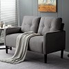 MAYEERTY 51.2" Modern Loveseat Couch for Small Spaces - Simple Stylish Design Sofa for Living Room, Apartment, Office & Cafe - 3 of 4