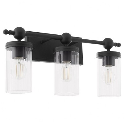 Quorum Lighting Lee Boulevard 3 - Light Vanity in  Matte Black