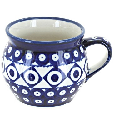 Blue Rose Polish Pottery Xandra Bell Shaped Mug