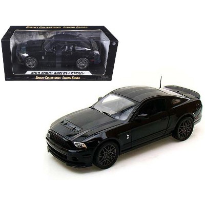 2013 Ford Shelby Mustang Cobra GT500 SVT Black with Black Stripes 1/18 Diecast Car Model by Shelby Collectibles