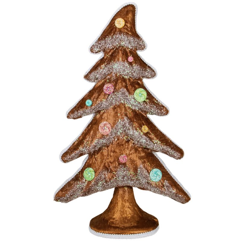 Northlight 17.25" Snow Covered Gingerbread Christmas Tree, 1 of 5