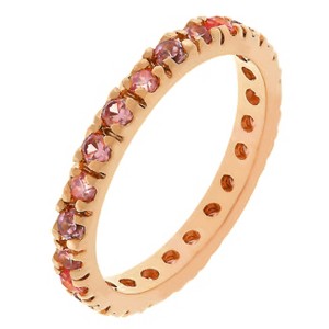 Slickblue Gorgeous Petite 0.6 Ct. Eternity Ring with Round Cut Cubic Zirconia, Mutiple Color Option, Sizes 5 to 10 - 1 of 4