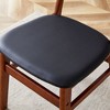 PAGED Wood Dining Chairs Durable Dining Room Chairs with Small Curved Back and PU Cushion for Dining Room, Kitchen - 4 of 4