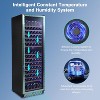 Wine Cooler Refrigerator Dual Zone Glass Door Fridge  With LCD Display - 3 of 4