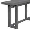 Contemporary Console Table With Industrial Style Concrete Wood Top Easy To Assemble Extra Long Entryway Table For Entryway Hallway Living Room Foyer - 3 of 4