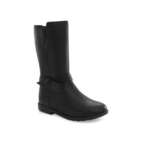 Girls black boots outlet target