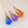 Anna-Kaci Classic Vintage 3Pcs Hat Pin Set with Rhinestone Teardrop and Pearl Accents for Scarves Lapels and Hat Accessories - 3pcs Retro - 2 of 4