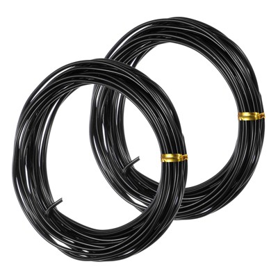 Unique Bargains Aluminum Flexible Anti-rust Bonsai Training Wire 2 Rolls