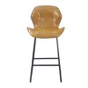 Set of 2, Leather Bar Chair with High-Density Sponge, PU Chair Counter Height Pub Kitchen Stools for Dining room,homes,bars, kitchens - 4 of 4