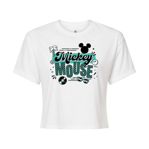 Women's - Disney - Mickey & Friends Cropped Graphic T-Shirt - 1 of 4