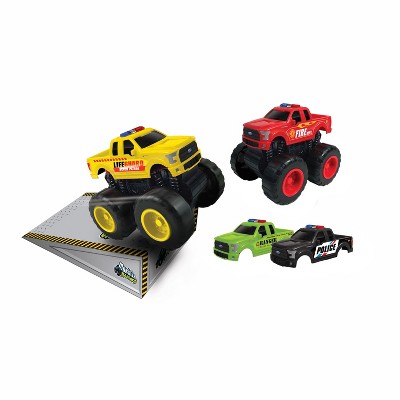 Jam'N Products - Ford F-150 Friction Switch'Em Rescue Toy Vehicle Gift Set - 3+
