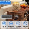 Dolonm 70.86" Extra Long Console Desk with 5-layer Storage Rack,of Shelves Power Outlet&USB Ports,for Entrances,Corridors,Behind Sofas - 4 of 4