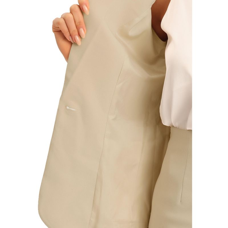 Allegra K Women's Blazer Work Pencil Skirt 2 Piece Outfits Suit Sets, 5 of 6