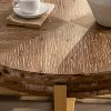 Coucheta Coffe Coffee Table, 31inch, Gold Natural-31.29inch - 4 of 4