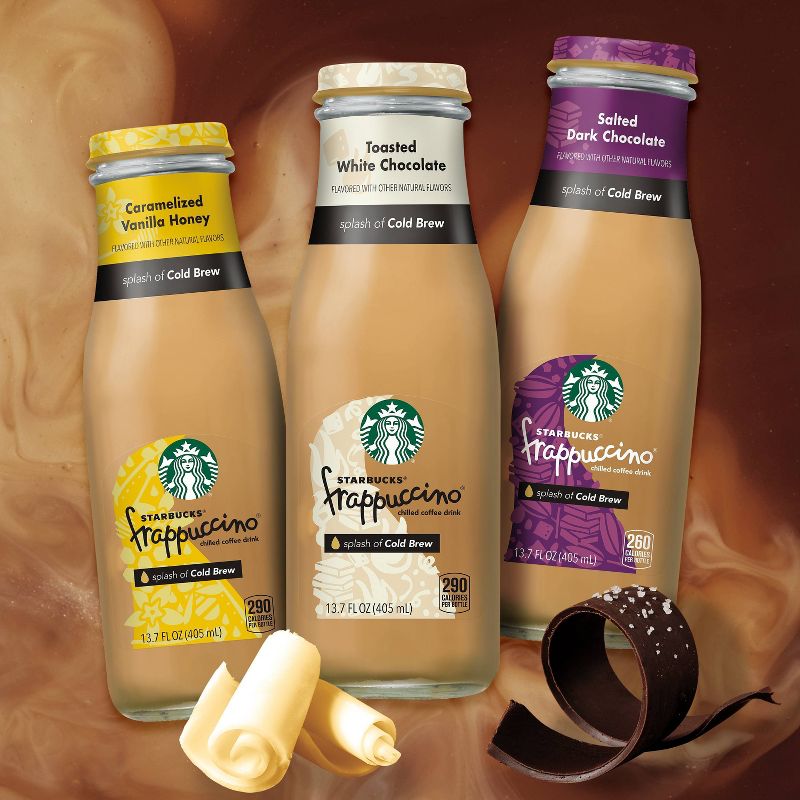 Starbucks Frappuccino Crafted With Cold Brew, Toasted White Chocolate- 13.7 fl oz Glass Bottle, 3 of 5