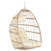 PAGED Outdoor Rattan Swing Chair with Water Resistant Cushion and UV Resistant Frame,Egg Chair for Patio,Porch,Garden - 4 of 4