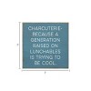 Slickblue Charcuterie Quote Wood Sign – Raised on Lunchables – 7x7 Funny Rustic Kitchen Décor, Multiple Color Options - 3 of 3