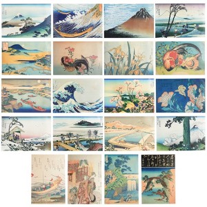The Gifted Stationary 20-Pack Katsushika Hokusai Posters, Inspirational Quotes Wall Décor, 20 Designs 13 x 19 in - 1 of 4