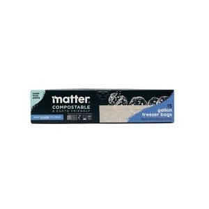 Matter Compostable Gallon Freezer Bags - 15ct - 1 of 4