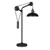 Hudson and Canal 33.5" Tall Solid Wheel Pulley System Table Lamp with Metal Shade - 2 of 4