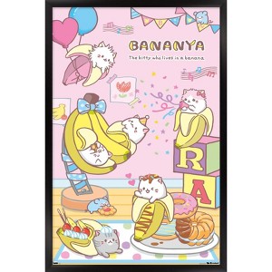 Trends International Bananya - Party Framed Wall Poster Prints - 1 of 4