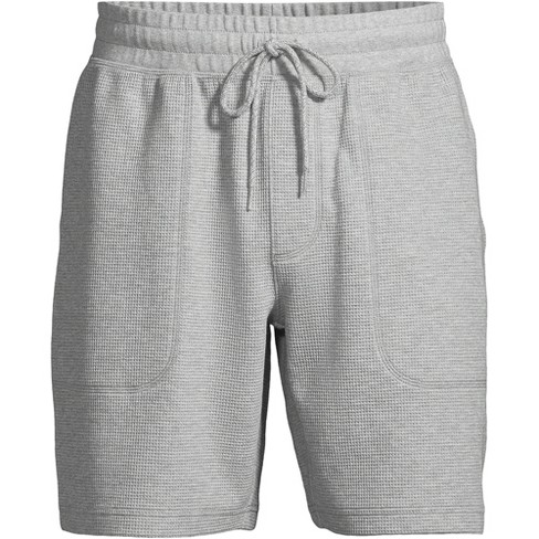 Lands' End Men's Waffle Pajama Shorts - Medium - Gray Heather : Target