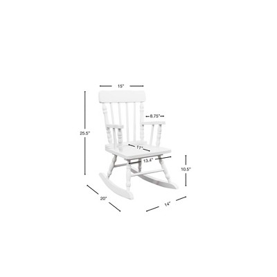 Espresso Colonial Children's Wooden Rocking Chair