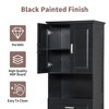 Whisen Tall Bathroom Cabinet with Laundry Basket, Large Storage Space Tilt-Out Laundry Hamper and Upper Storage Cabinet - 4 of 4