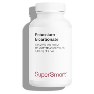 SuperSmart Potassium Bicarbonate - Electrolyte Mineral - pH Acid-Base Balance - Potassium Supplement | Non-GMO & Gluten Free - 120 Vegetarian Capsules - 1 of 1