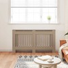 vidaXL Radiator Cover 2 pcs Engineered Wood - 3 of 4