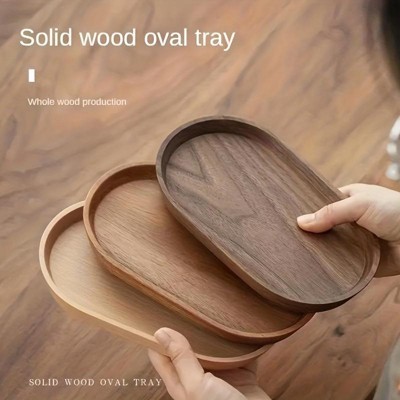 1Pcs LDQ Elegant Wood Service Tray -Japanese Style, space Saving Design forFood and Beverage Service - Perfect forHome Decor and Kitchen