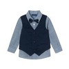 Andy & Evan  Toddler  Navy Vest & Buttondown Shirt Set - 4 of 4