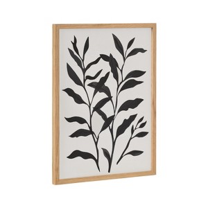 Kate & Laurel All Things Decor 12"x16" Gallery Modern Botanical Matisse Silhouette Print by The Creative Bunch Studio Natural - 1 of 4