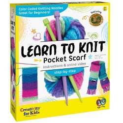 LOOM & ACCS GIRLS 6IN1 KNITTING SET Kids Starter Kit Toy Crafts Birthday Gift 