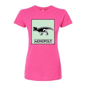Women's - Monopoly - Trex Game Token Fitted Graphic T-Shirt - 1 of 2