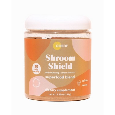 Golde Shroom Shield Mushroom Cocoa Dietary Supplement - 8.25oz