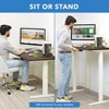 Mount-It! Dual Motor Electric Standing Desk with 55" Tabletop, Adrift & White - 4 of 4