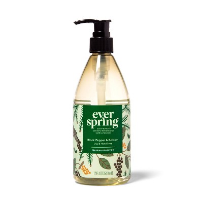 Liquid Hand Soap Black Pepper & Balsam - 12 fl oz - Everspring™