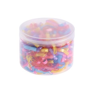 Unique Bargains Women Fashion Hair Rope Clear Colorful 500 Pcs - 1 of 4