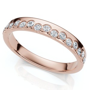 Pompeii3 1/5Ct TW Diamond Rhythm Anniversary Band 14k Gold or Platinum Lab Created - 1 of 4
