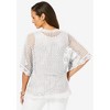 Jessica London Women's Plus Size Crochet Cardigan - 3 of 4