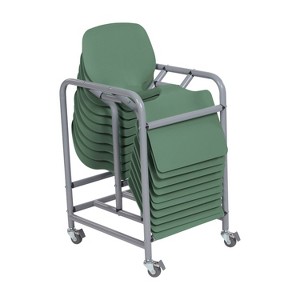 ECR4Kids Surf Storage Rack Classroom Set - 10 Lap Desks with Mobile Cart - 1 of 4