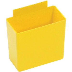Quantum Storage Systems Bin Cup, 3-1/4"L X 1-3/4"W X 3"H, Yellow, Made In Usa - 1 of 1